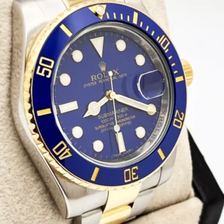 Rolex 116613LB Submariner Blue Dial Ceramic 18K Yellow Gold Brand New at bargainpyramid.com